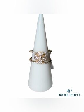 *SOLD* 2026 Bomb Party Vermeil - SIZE 6 CLOVER RING - RG54327G